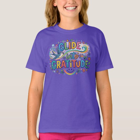 Glijd in Dankbaarheid T-shirt (Voorkant)