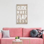 Glijd meer flap minder vet leisteen| White Wall De Canvas Afdruk (Insitu (Woonkamer))