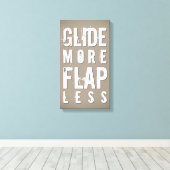 Glijd meer flap minder vet leisteen| White Wall De Canvas Afdruk (Insitu (Houten vloer))