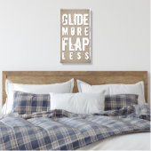 Glijd meer flap minder vet leisteen| White Wall De Canvas Afdruk (Insitu (Slaapkamer))