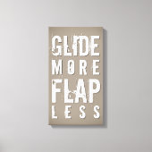 Glijd meer flap minder vet leisteen| White Wall De Canvas Afdruk (Voorkant)