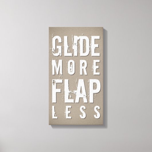 Glijd meer flap minder vet leisteen| White Wall De Canvas Afdruk (Voorkant)