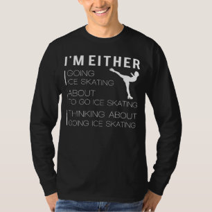 Glijden en Grinning: Grappig Schaatsen T-shirt
