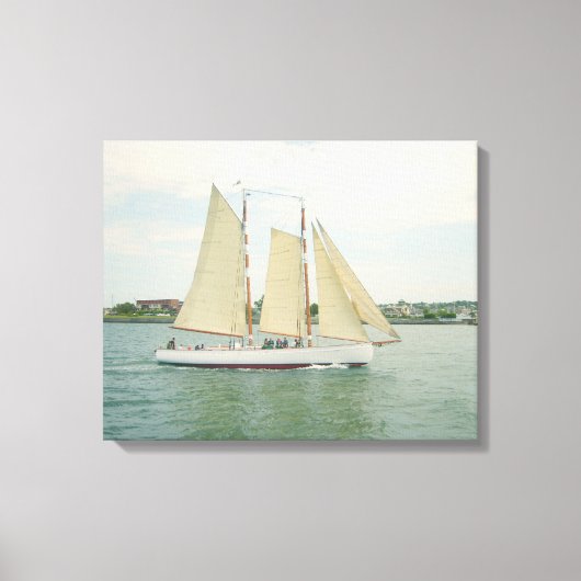 Glijden in Full Sail Canvas Wand Hanging Afdruk (Voorkant)