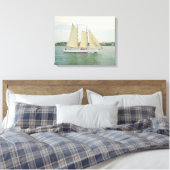 Glijden in Full Sail Canvas Wand Hanging Afdruk (Insitu (Slaapkamer))