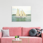 Glijden in Full Sail Canvas Wand Hanging Afdruk (Insitu (Woonkamer))
