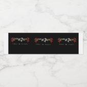 glijden in vlammen waterfles etiket (Enkel label)