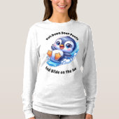 Glijden op het ijs t-shirt (Voorkant)