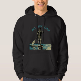 Glijden, rijden en surven op sup paddle board hoodie