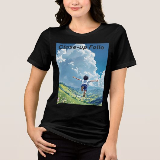 Glijdende Droomlandschap Dames T-shirt (Voorkant)