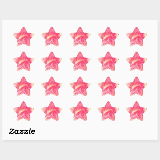 Glijdende engelen - Hete Zomer Ster Sticker (Vel)