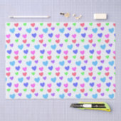 Glijdende harten - diverse pastelkleuren tissuepapier (Craft)