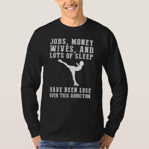 Glijdende obsessie: omarm de hilarische schaats t-shirt