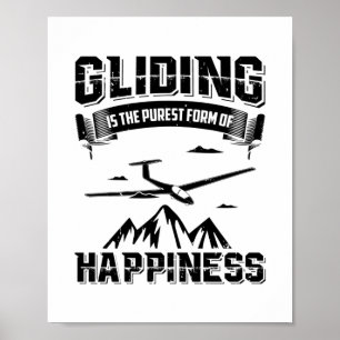 Glijdende piloten   Dierlijke glijders Glide Gift  Poster