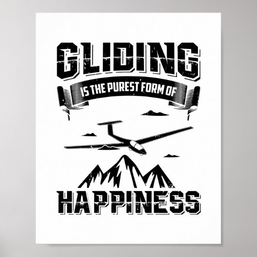 Glijdende piloten | Dierlijke glijders Glide Gift  Poster (Voorkant)