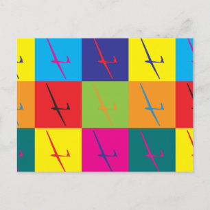 Glijdende Pop Art Briefkaart