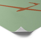 Glijdende Pop Art Poster (Hoek)