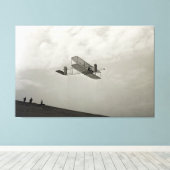 Glijder Testvlucht Luchtvaart Wright Brothers Canvas Afdruk (Insitu (Houten vloer))