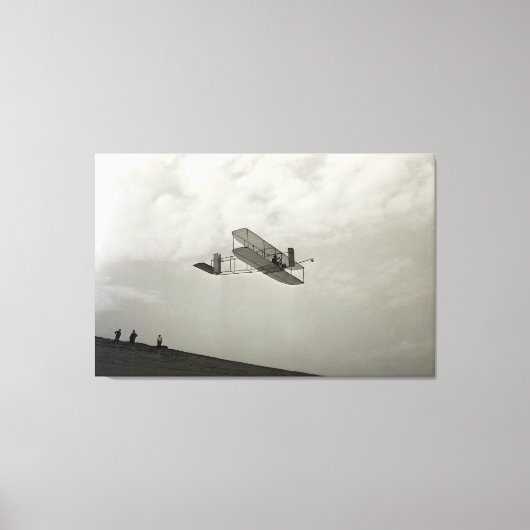 Glijder Testvlucht Luchtvaart Wright Brothers Canvas Afdruk (Voorkant)