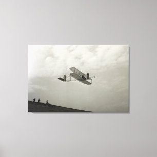 Glijder Testvlucht Luchtvaart Wright Brothers Canvas Afdruk