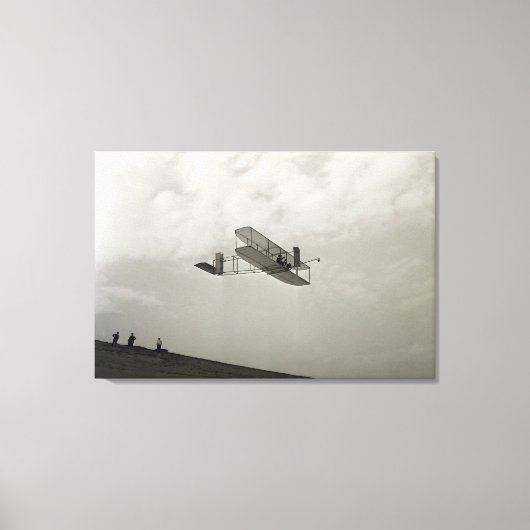 Glijder Testvlucht Luchtvaart Wright Brothers Canvas Afdruk (Voorkant)
