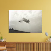 Glijder Testvlucht Luchtvaart Wright Brothers Canvas Afdruk (Insitu (Woonkamer))