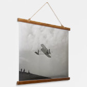Glijder Testvlucht Luchtvaart Wright Brothers Hangend Wandkleed (Gebogen)