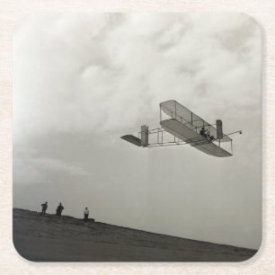 Glijder Testvlucht Luchtvaart Wright Brothers Kartonnen Onderzetters