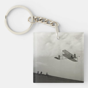 Glijder Testvlucht Luchtvaart Wright Brothers Sleutelhanger