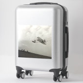 Glijder Testvlucht Luchtvaart Wright Brothers Sticker (Koffer)