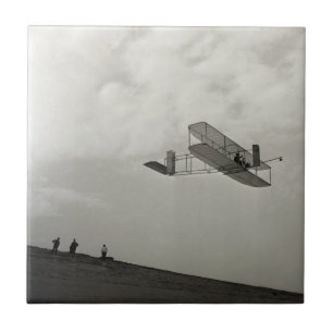 Glijder Testvlucht Luchtvaart Wright Brothers Tegeltje