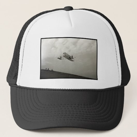 Glijder Testvlucht Luchtvaart Wright Brothers Trucker Pet (Voorkant)