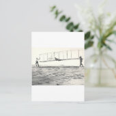 Glijdertests van de Wright Brothers Briefkaart (Staand voorkant)