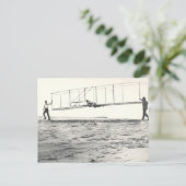 Glijdertests van de Wright Brothers Briefkaart (Staand voorkant)