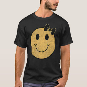  glimlach 70's Vibe Yellow Smile T-shirt
