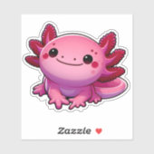 Glimlach als een Axolotl Sticker (Vel)