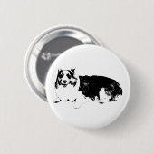 Glimlach Als Een Corgi Ronde Button 5,7 Cm (Voorkant /achterkant)