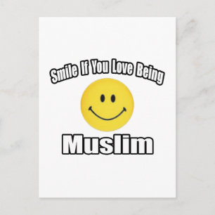 Glimlach als je van moslim houdt briefkaart