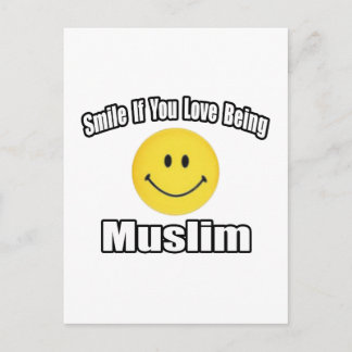 Glimlach als je van moslim houdt briefkaart