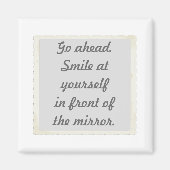 Glimlach bij Yourself Bevestigingsmagneten Magneet (Voorkant)