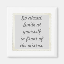 Glimlach bij Yourself Bevestigingsmagneten Magneet