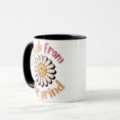 Glimlach Bloem Koffiemok Mok (Voorkant links)