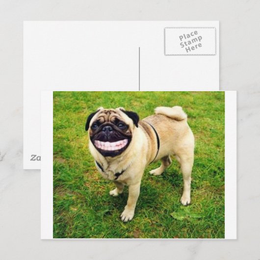 glimlach briefkaart (Voorkant / Achterkant)