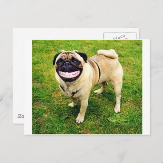 glimlach briefkaart (Voorkant / Achterkant)