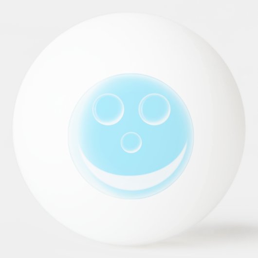glimlach bubble pingpongbal (Voorkant)