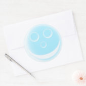 glimlach bubble ronde sticker (Envelop)