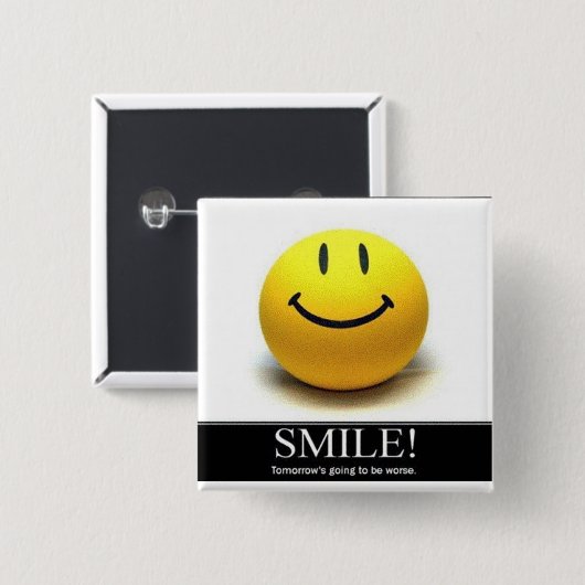 glimlach Button (Voorkant /achterkant)