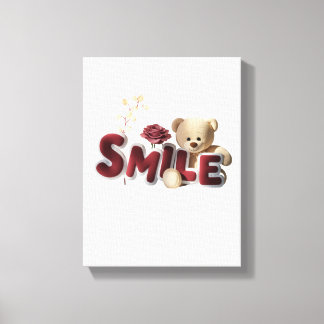 Glimlach Canvas Afdruk