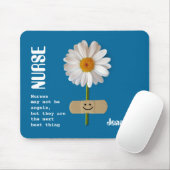 glimlach Daisy Nurse Appreciation Gift Muismat (Met muis)