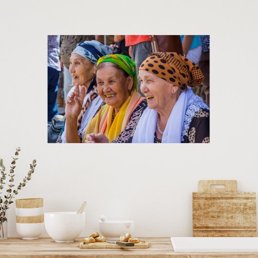 glimlach dames poster (Keuken)